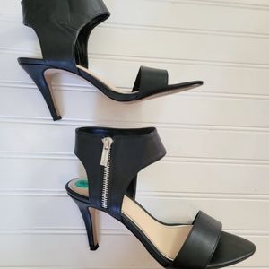 Jessica Simpson open toe heels with zipper
